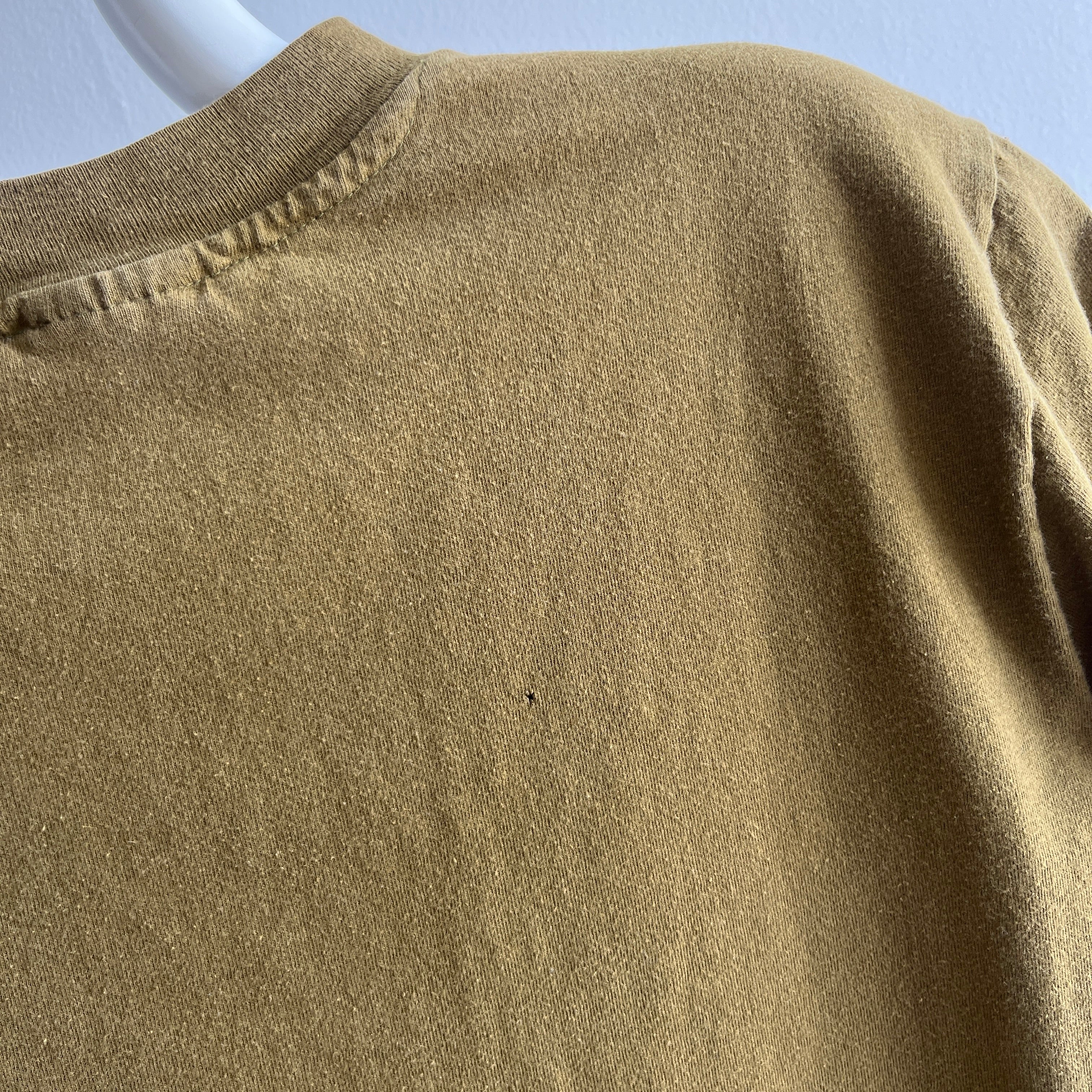 1980s Bronze Brown T-Shirt by Hanes - Great Color