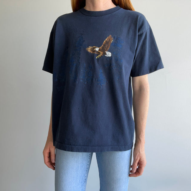 1990s Wildlife Safari Eagle Cotton T-Shirt