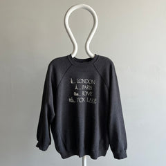 1989 London, Paris, Rome, Fox Lake Tourist Sweatshirt