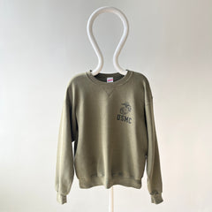 1990s USMC Tattered Cuff Sweatshirt