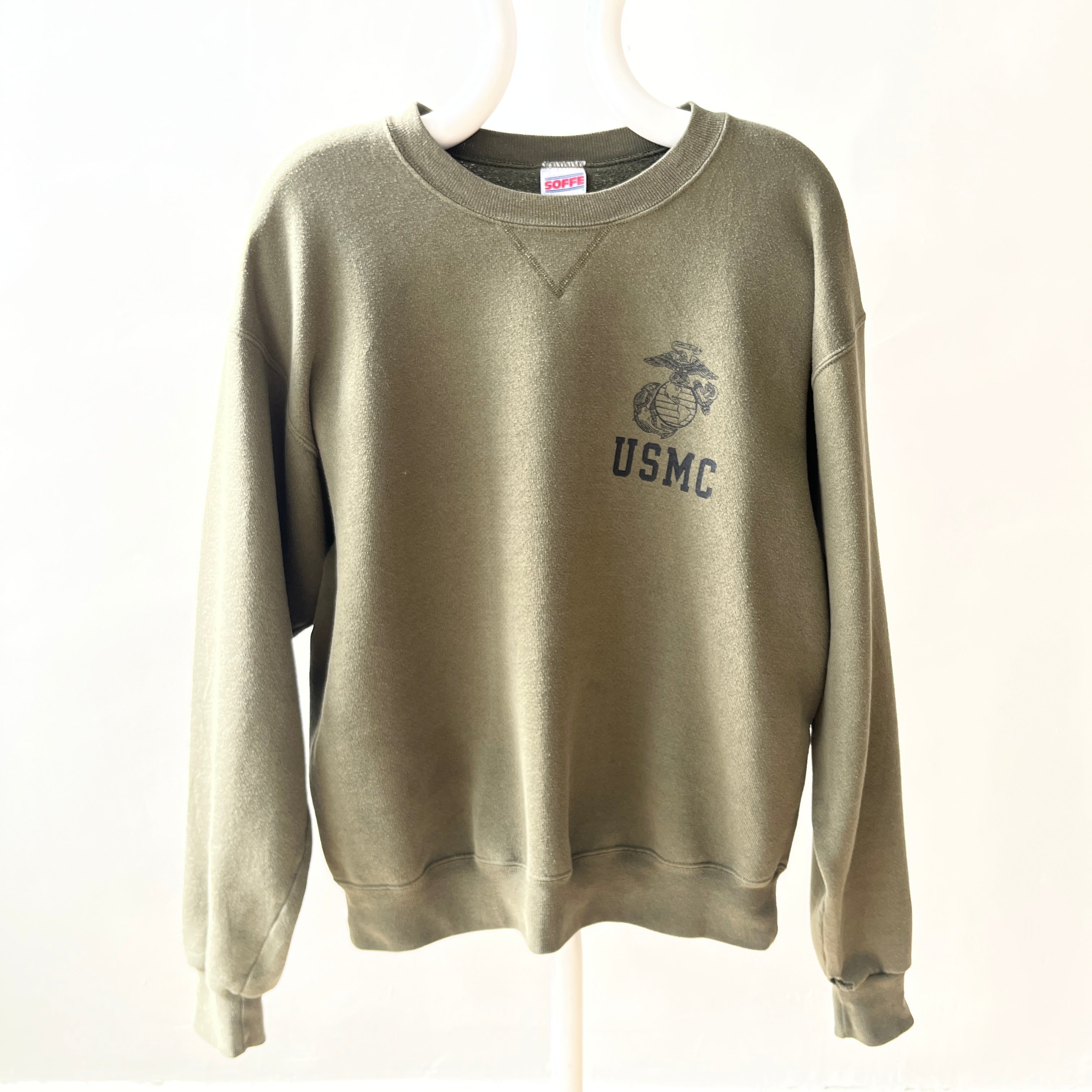 1990s USMC Tattered Cuff Sweatshirt