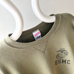 1990s USMC Tattered Cuff Sweatshirt