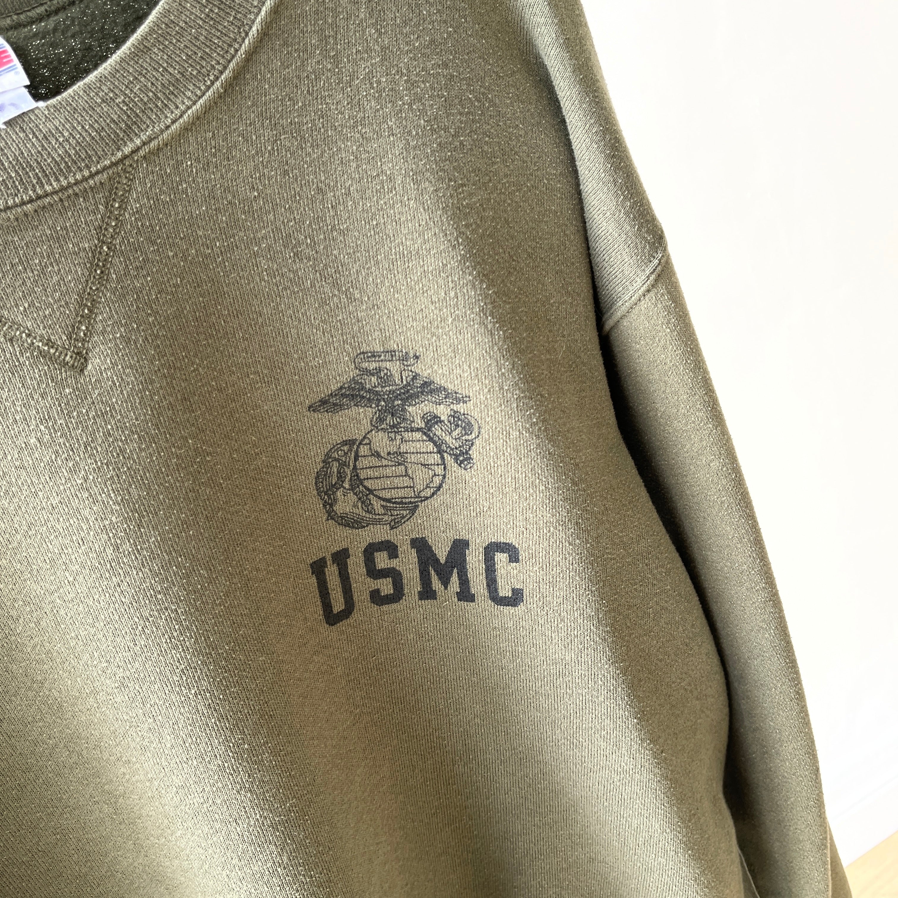 1990s USMC Tattered Cuff Sweatshirt