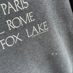 1989 London, Paris, Rome, Fox Lake Tourist Sweatshirt