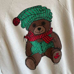 1985 Holiday Teddy Bear Sweatshirt - Awwwww