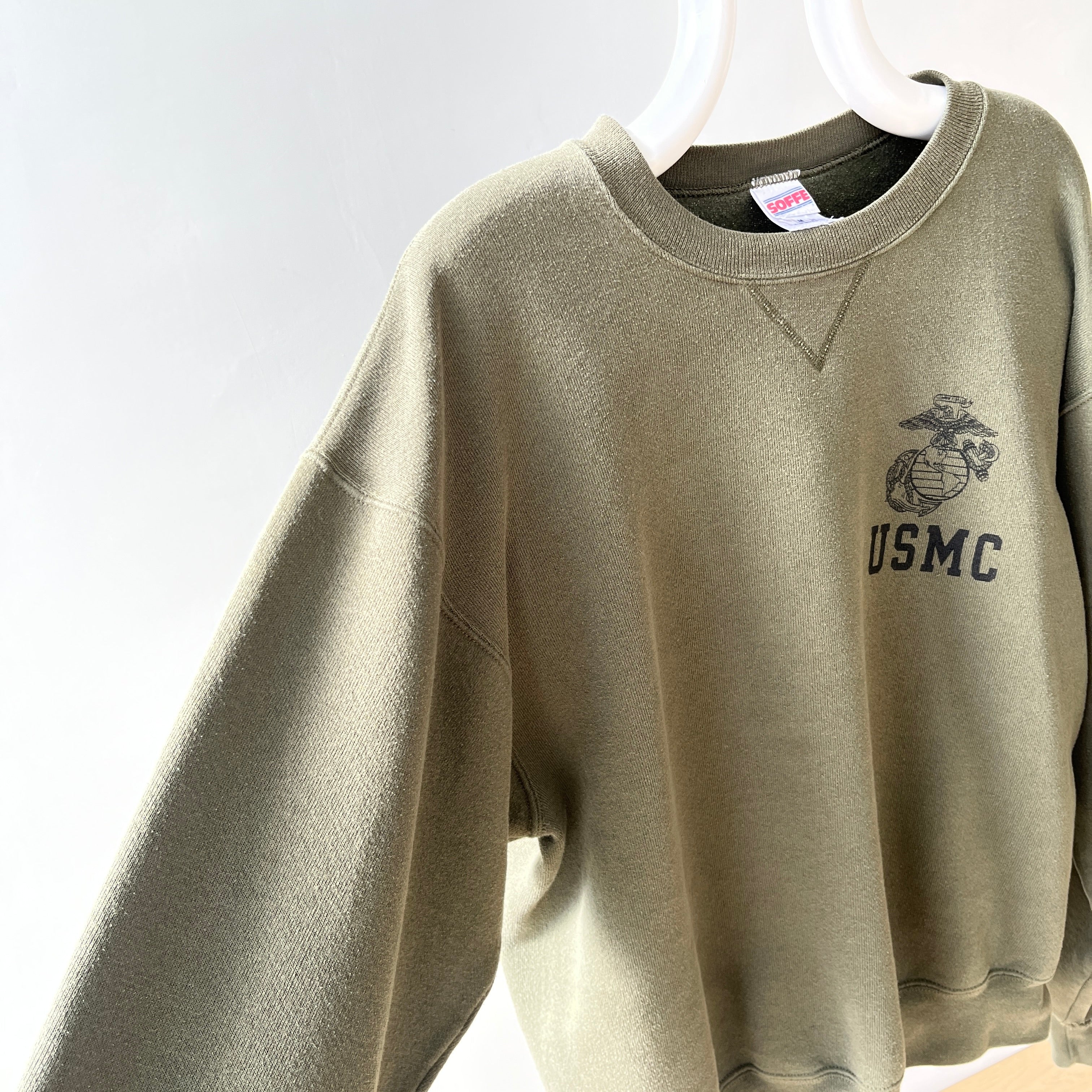 1990s USMC Tattered Cuff Sweatshirt