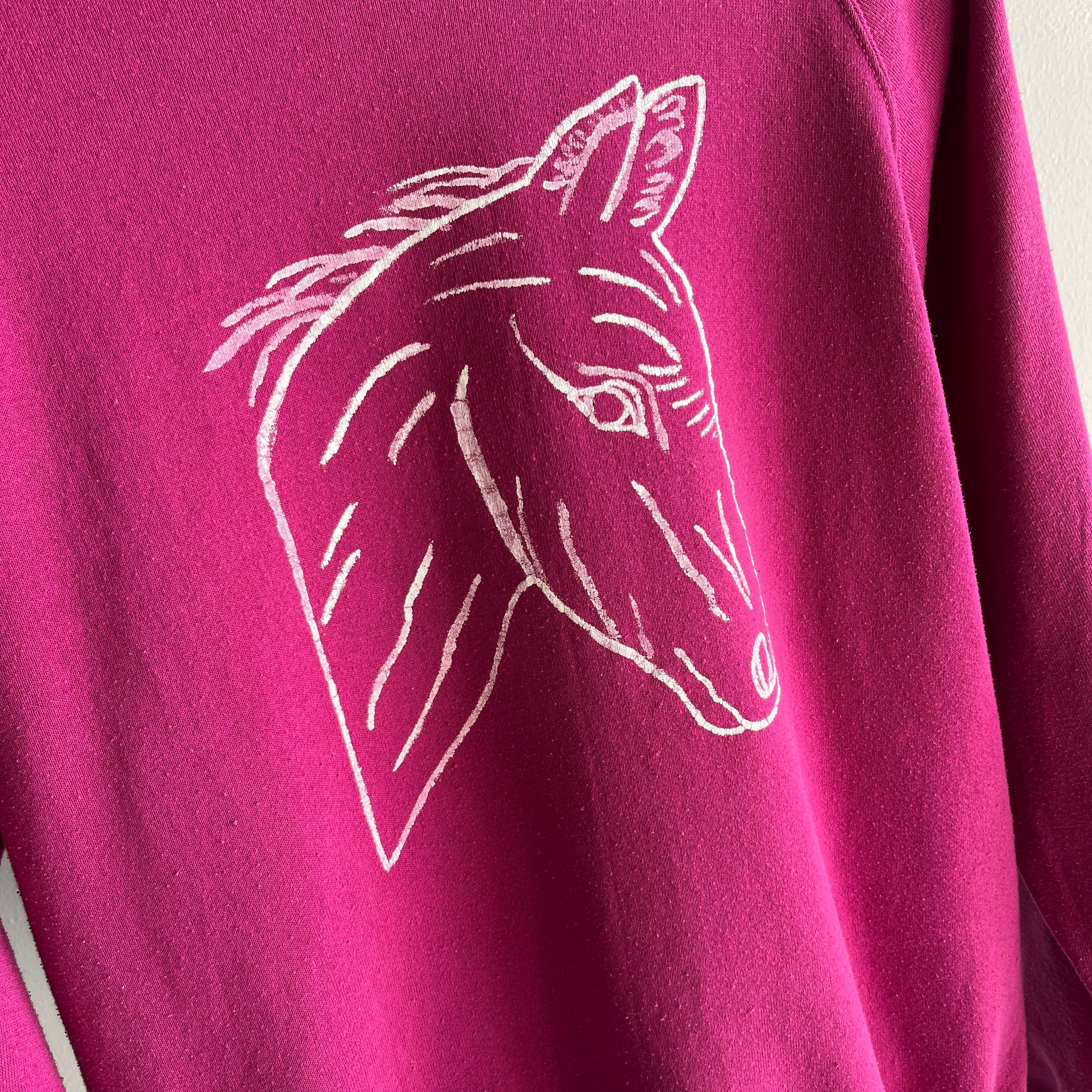 1980s DIY Pony Sweatshirt - !!!!