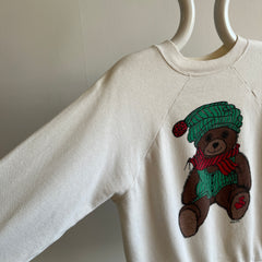 1985 Holiday Teddy Bear Sweatshirt - Awwwww