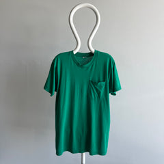 1990/2000s Slouchy Kelly Green Pocket T-Shirt by FOTL