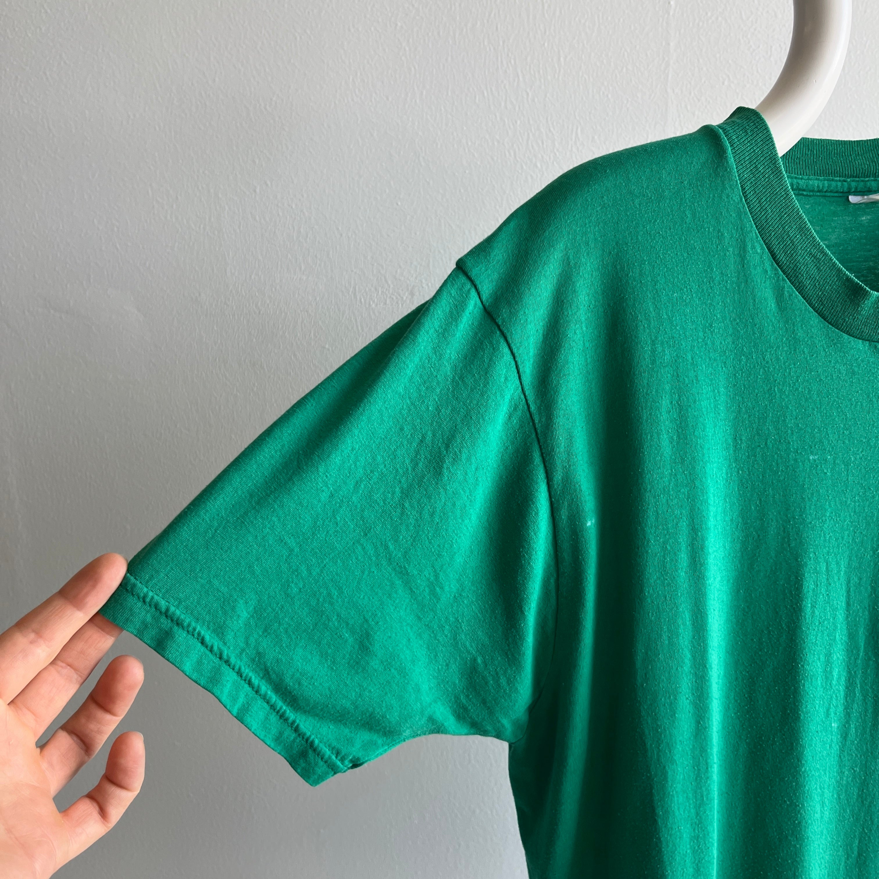 1990/2000s Slouchy Kelly Green Pocket T-Shirt by FOTL