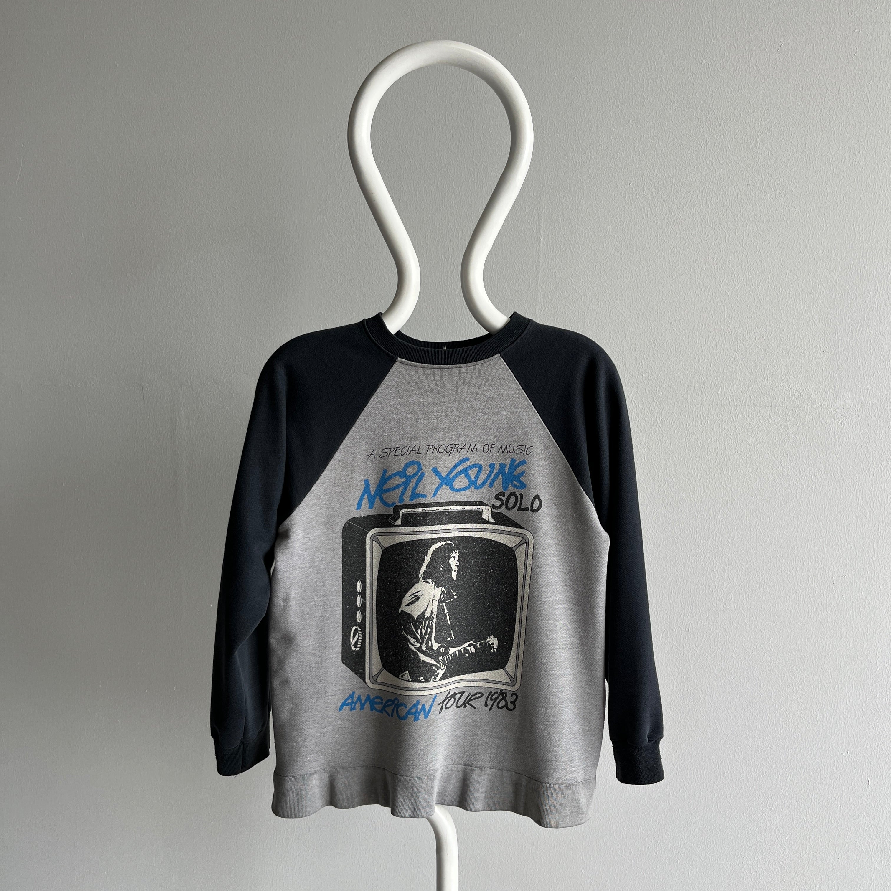 1983 Neil Young Solo American Tour Thinned Out Sweatshirt