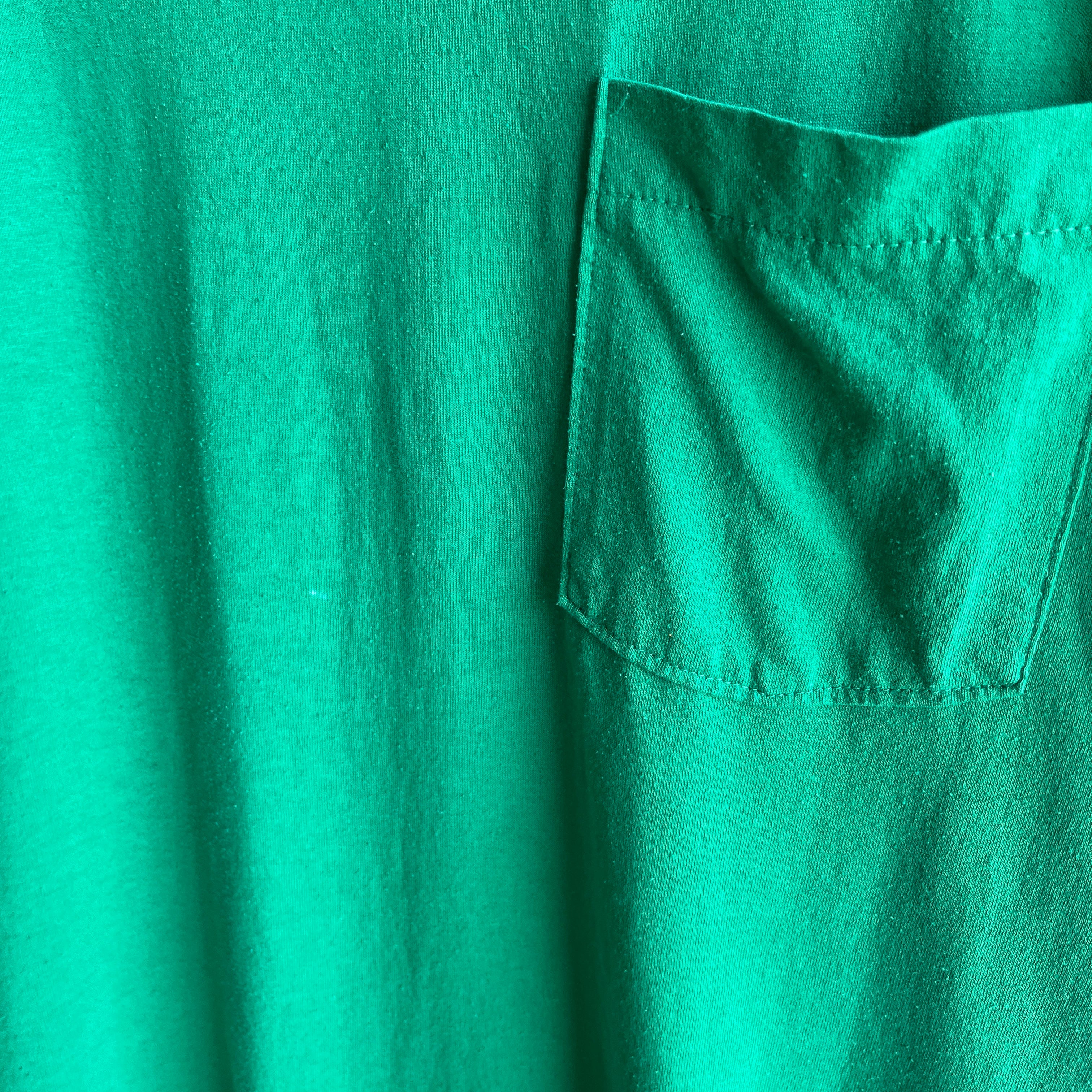 1990/2000s Slouchy Kelly Green Pocket T-Shirt by FOTL
