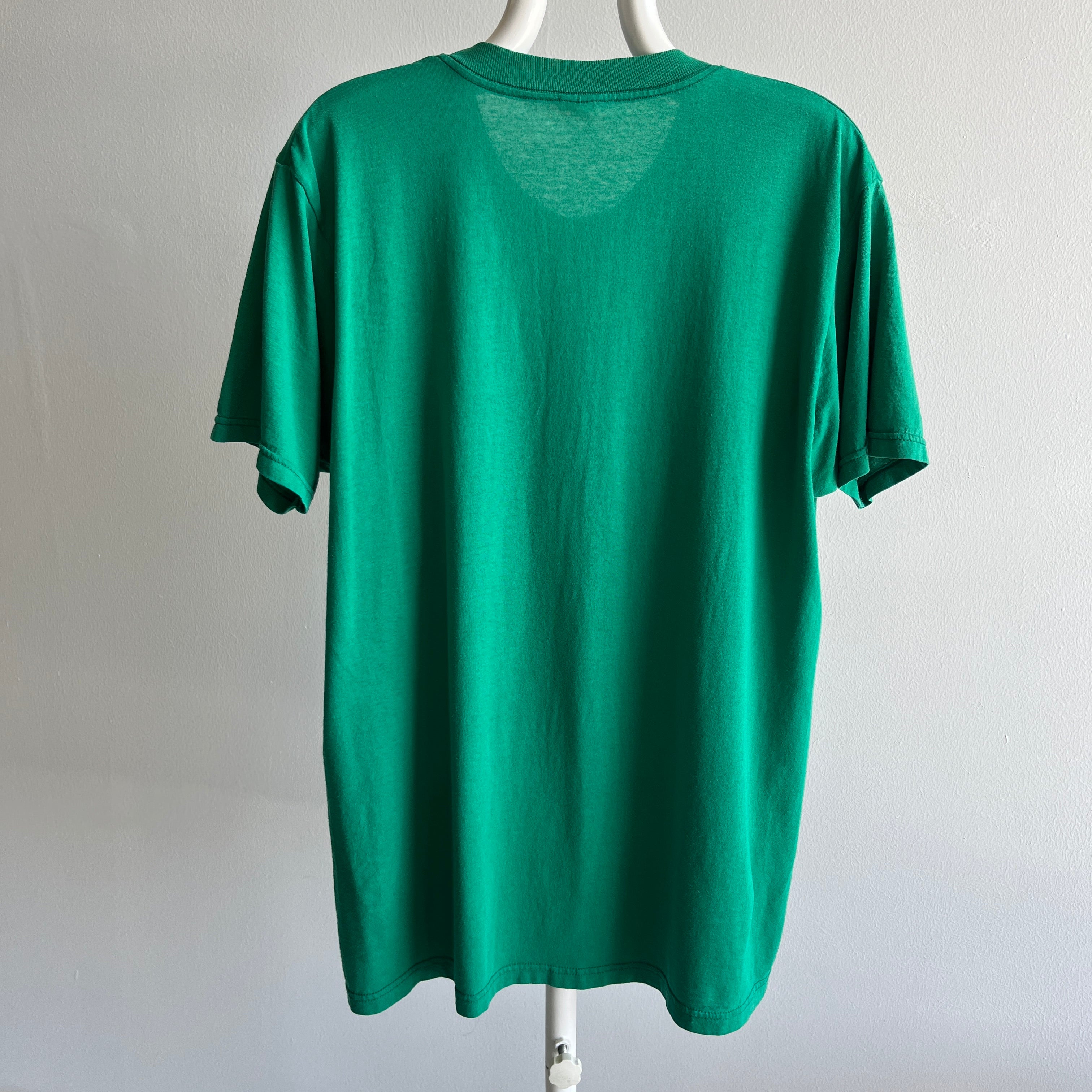 1990/2000s Slouchy Kelly Green Pocket T-Shirt by FOTL