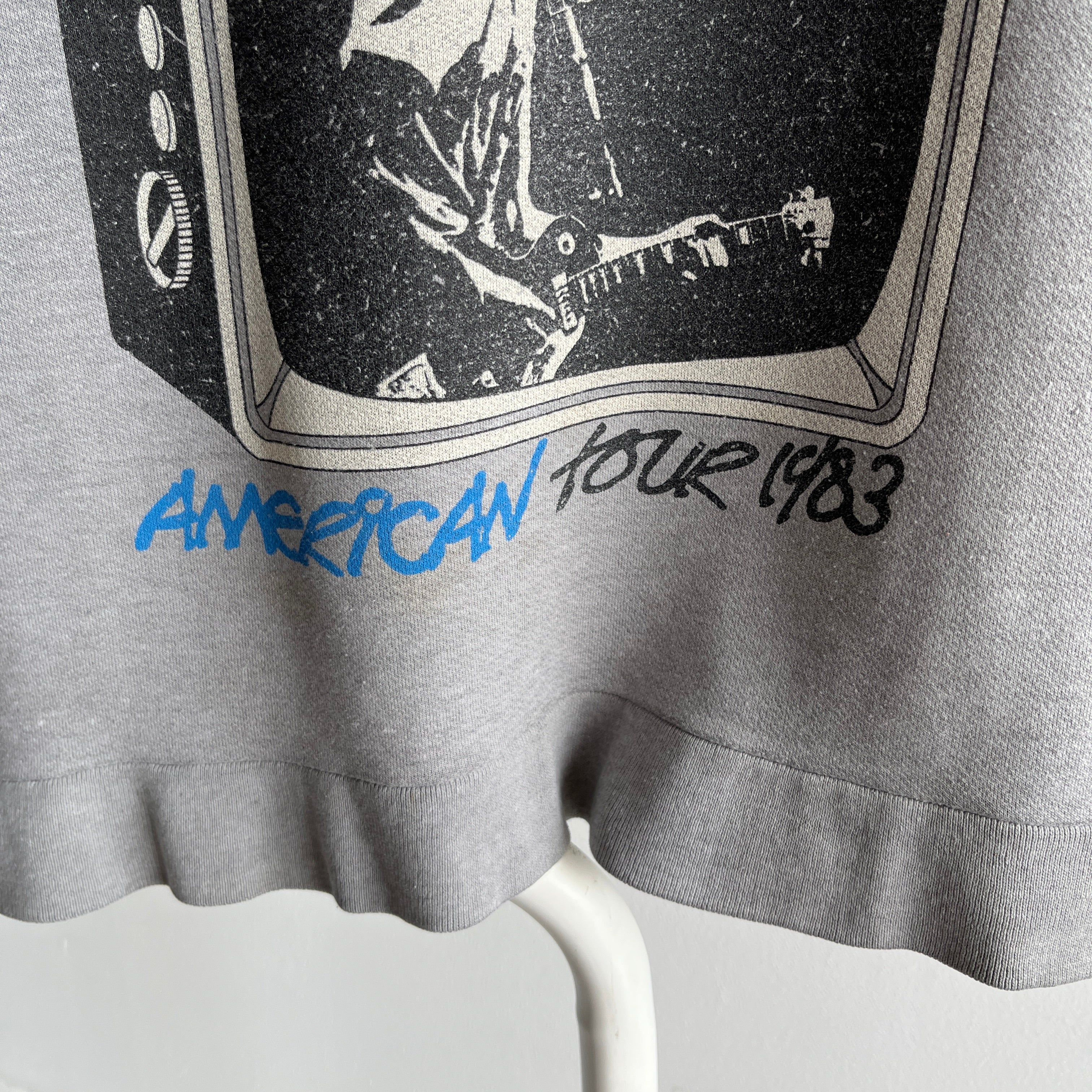 1983 Neil Young Solo American Tour Thinned Out Sweatshirt