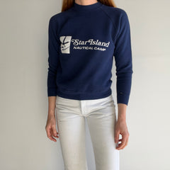 1970s (Early) Star Island Nautical Camp Velva Sheen Sweatshirt