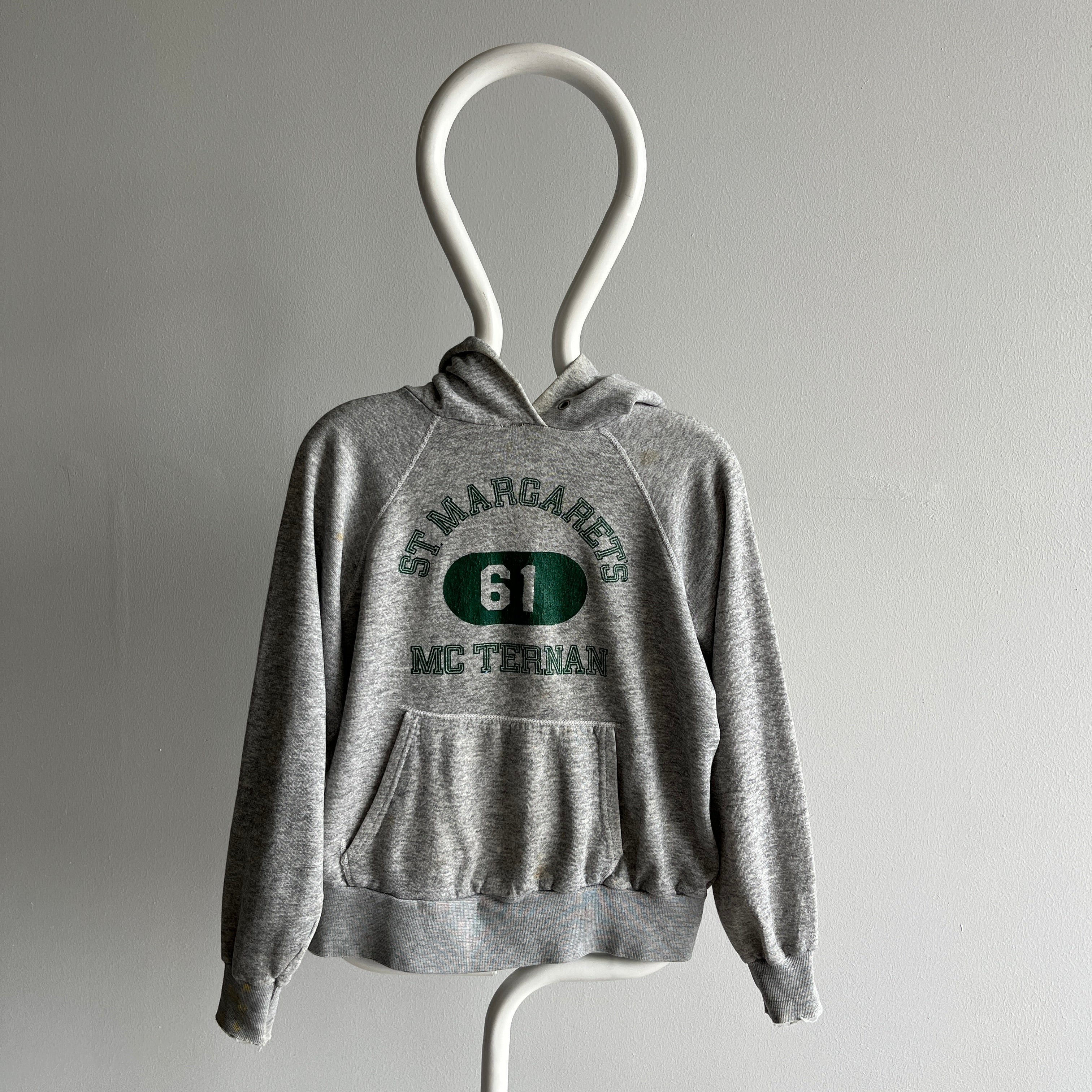 1970/80s St. Margarets McTernan School for Girls Destroyed Thinned Out Hoodie