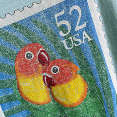 1991 USPS 52 Cent Stamp T-Shirt with a Parrot