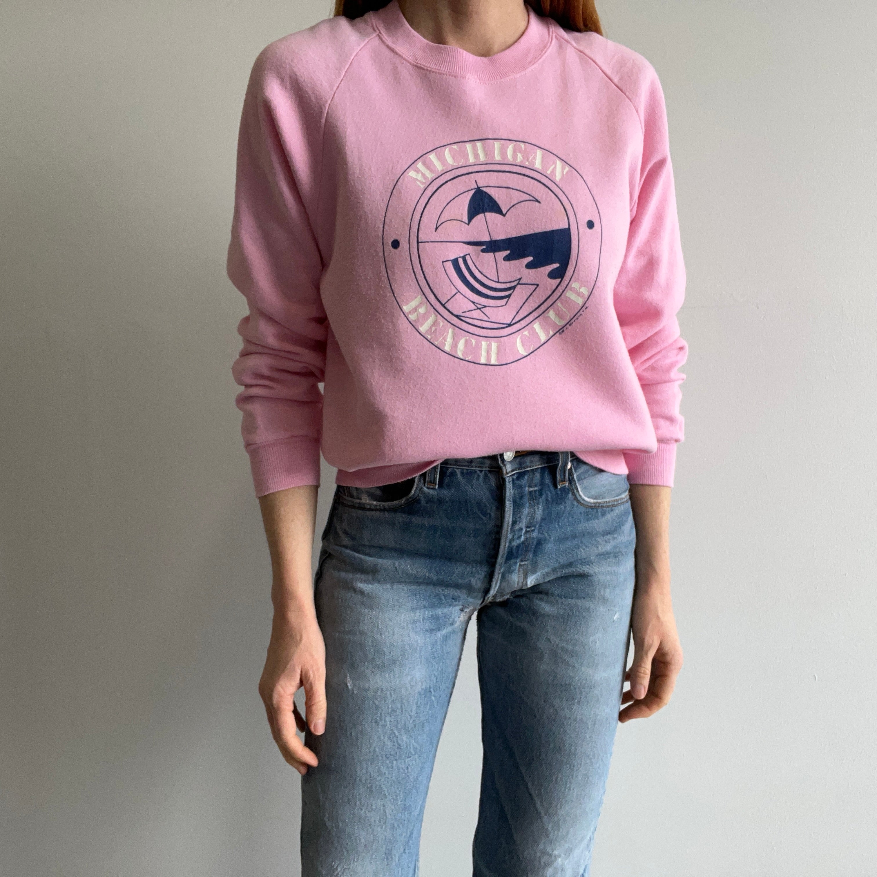 1980s Michigan Beach Club Sweatshirt