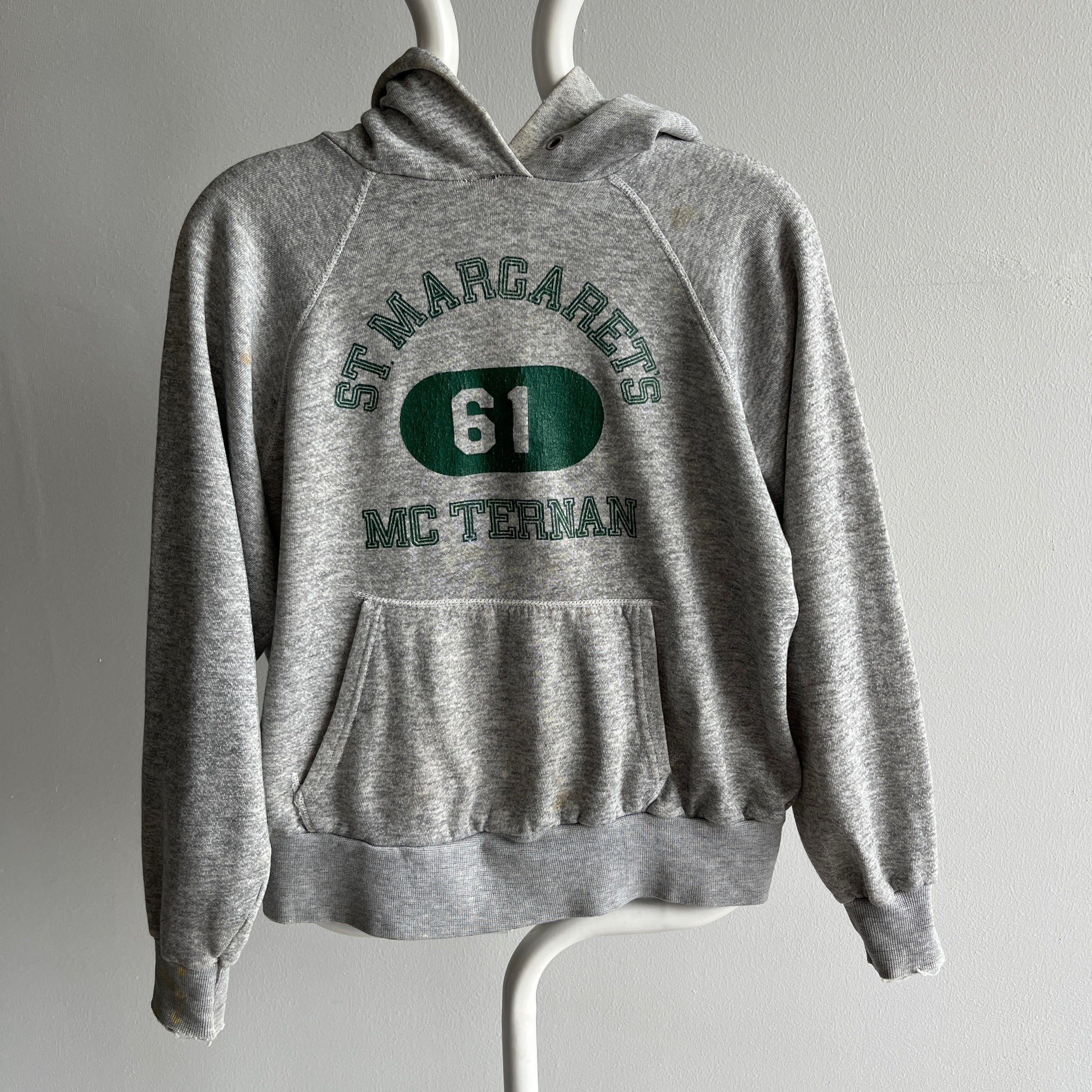 1970/80s St. Margarets McTernan School for Girls Destroyed Thinned Out Hoodie