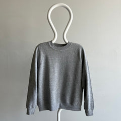 1990s FOTL Blank Gray Sweatshirt with Contrast Stitching