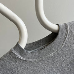 1990s FOTL Blank Gray Sweatshirt with Contrast Stitching