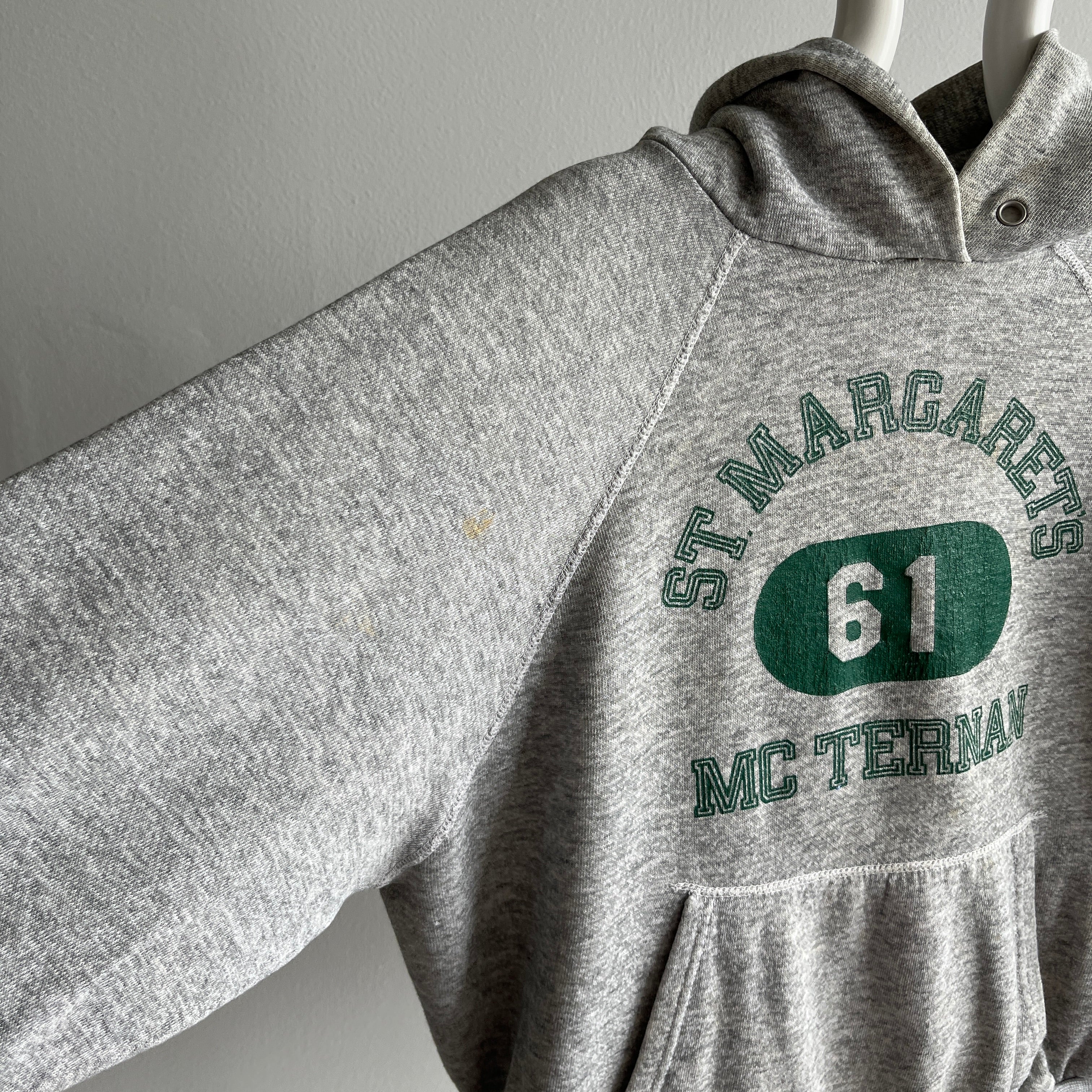 1970/80s St. Margarets McTernan School for Girls Destroyed Thinned Out Hoodie