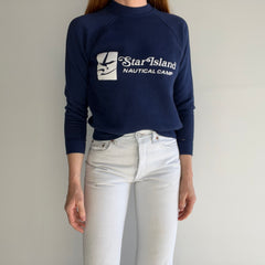 1970s (Early) Star Island Nautical Camp Velva Sheen Sweatshirt