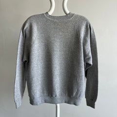 1990s FOTL Blank Gray Sweatshirt with Contrast Stitching