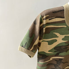 1970/80s Fitted Camo Ring T-Shirt