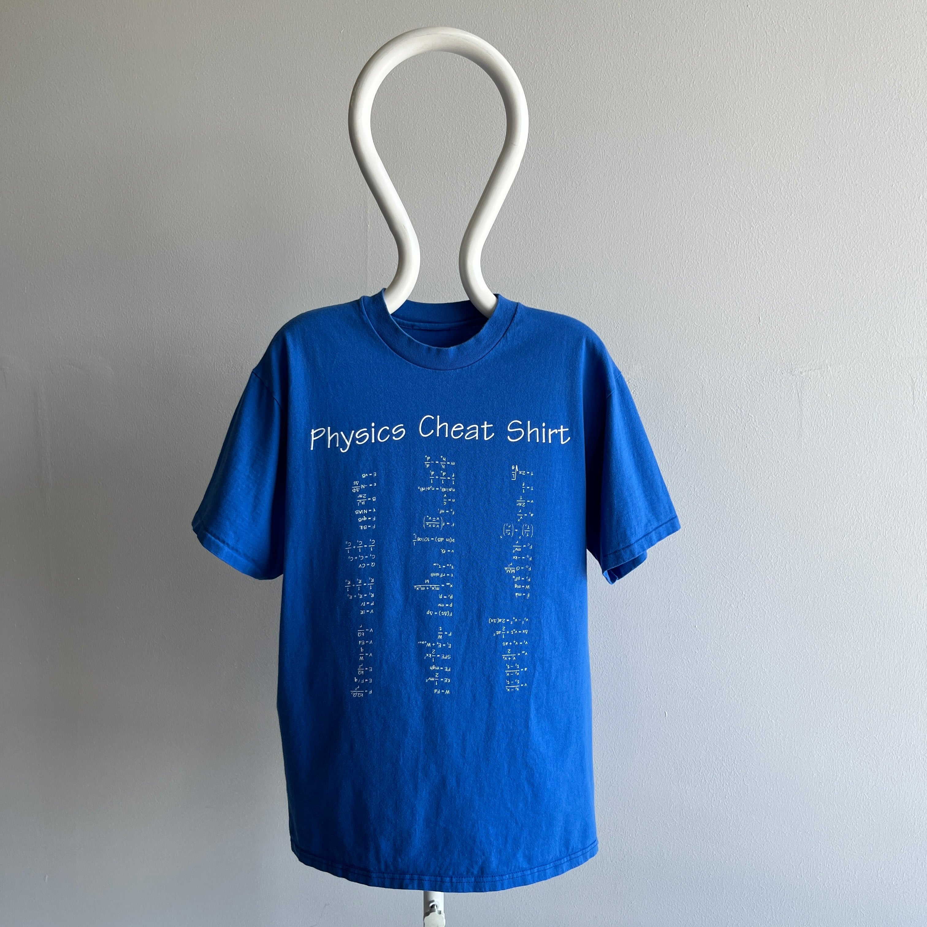 1990s Physics Cheat Sheet (It's Upside Down) - With a backside - T-Shirt