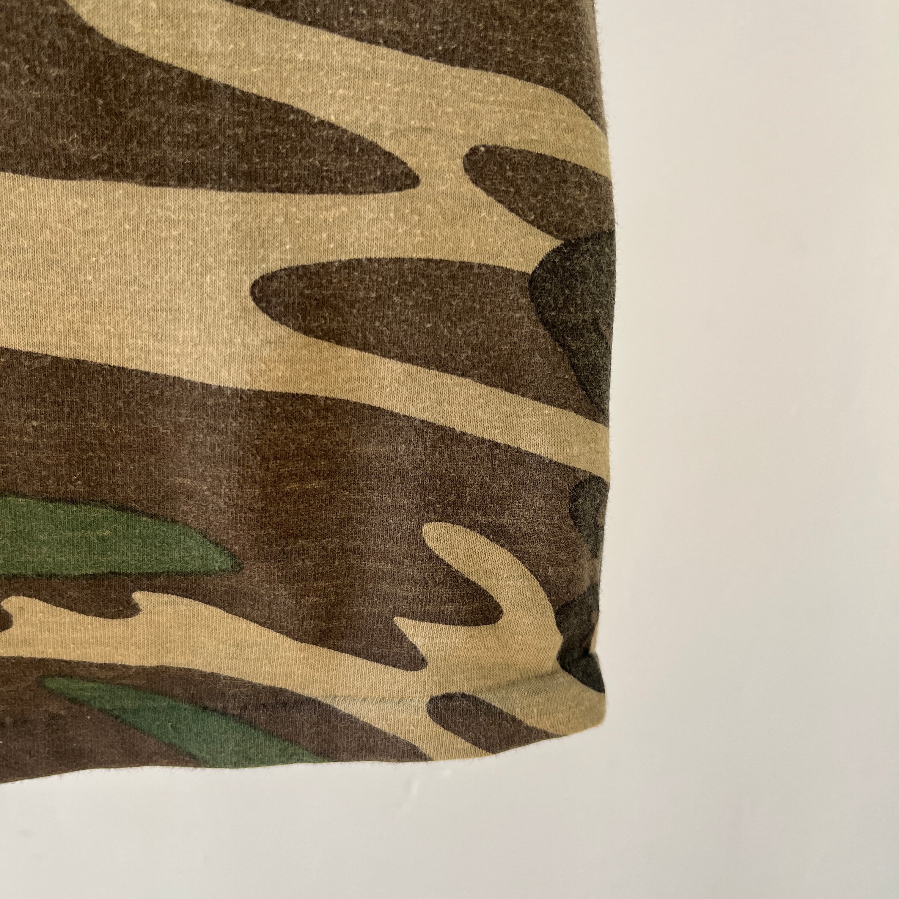 1970/80s Fitted Camo Ring T-Shirt