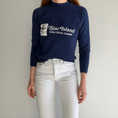 1970s (Early) Star Island Nautical Camp Velva Sheen Sweatshirt