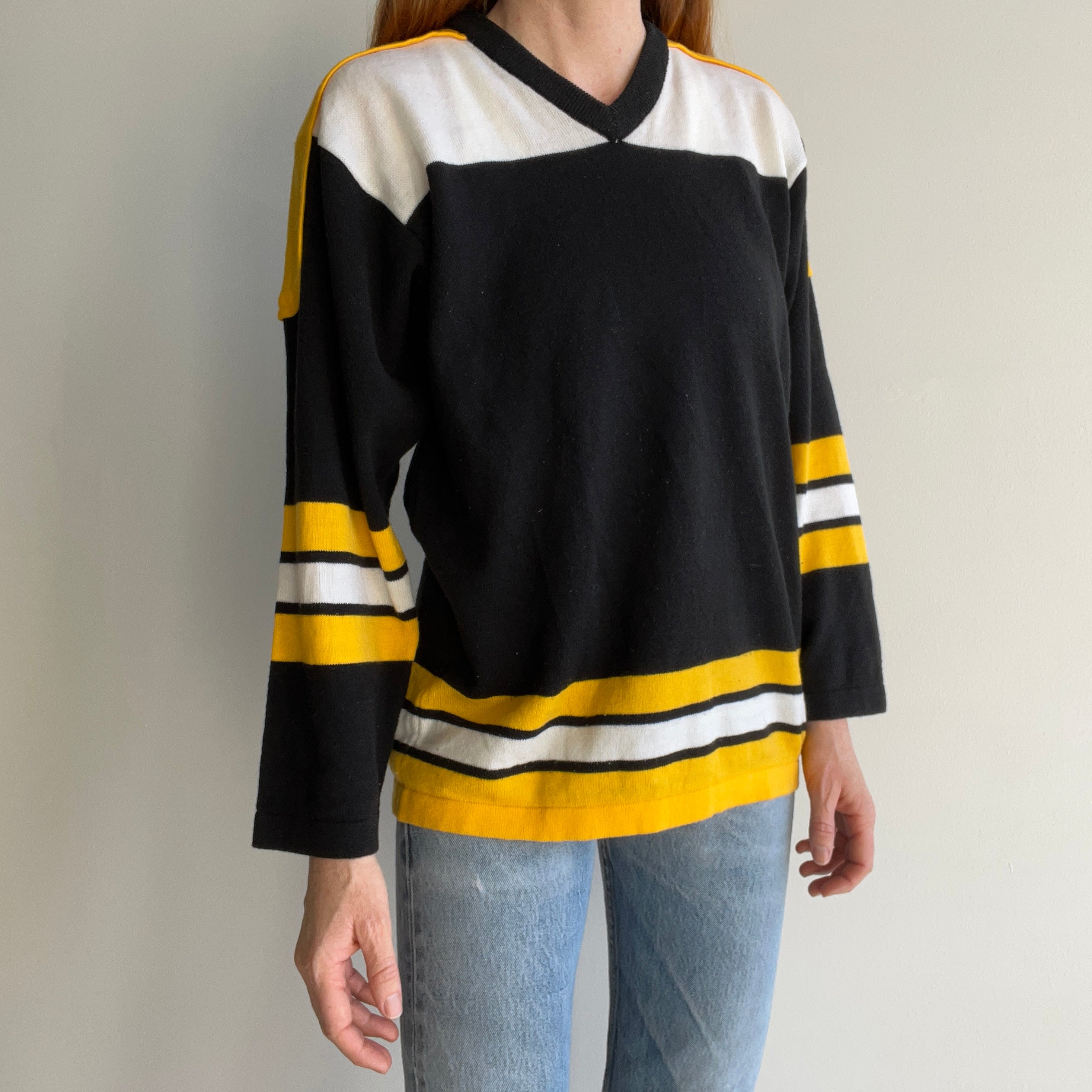 1970s Pittsburgh Penguins Hockey Colors Sweater