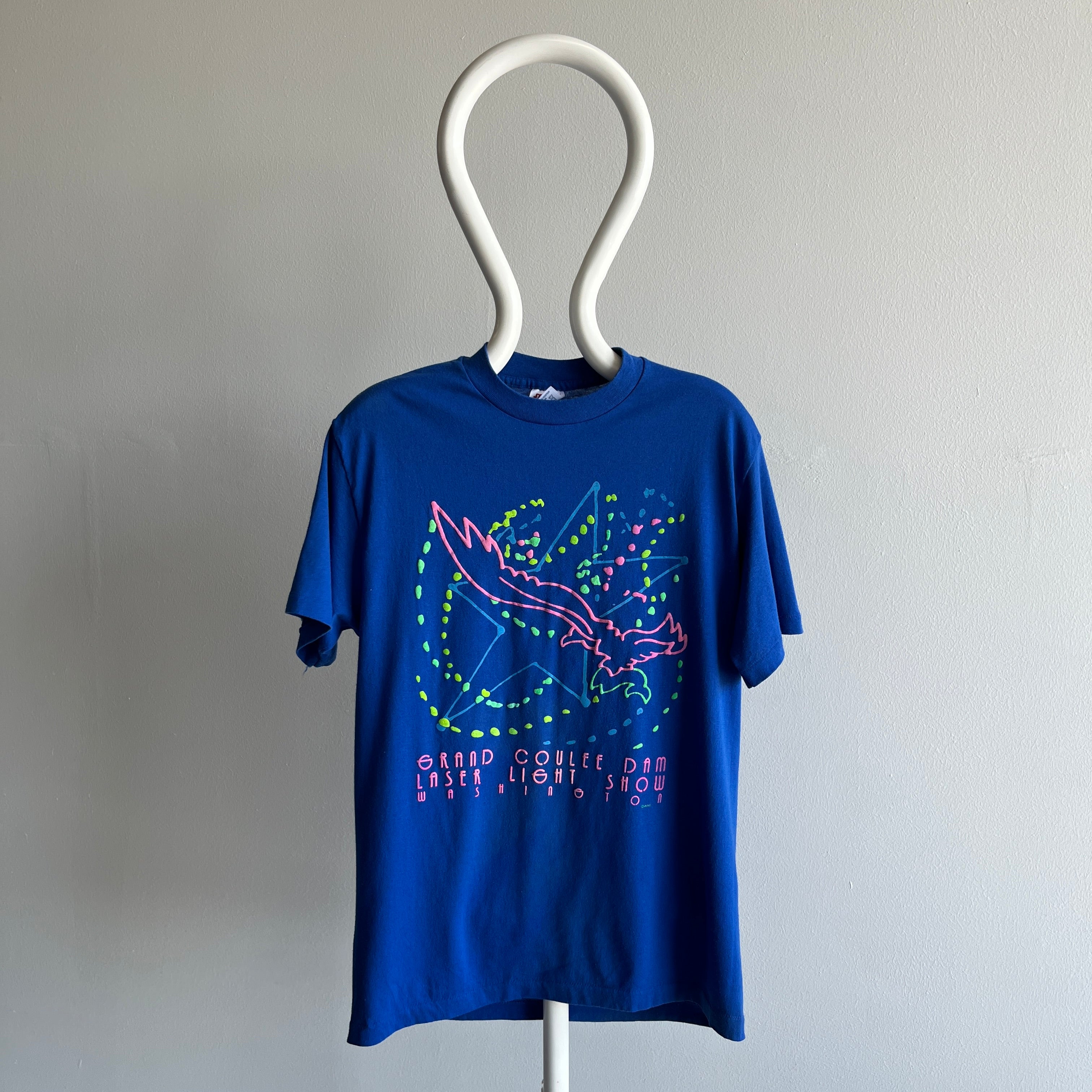 1980s Grand Coulee Dam Laser Light Show, Washington T-Shirt