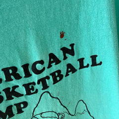 1980s American Basketball Camp, Leysin Switzerland - USA Made Cotton T-Shirt