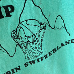 1980s American Basketball Camp, Leysin Switzerland - USA Made Cotton T-Shirt