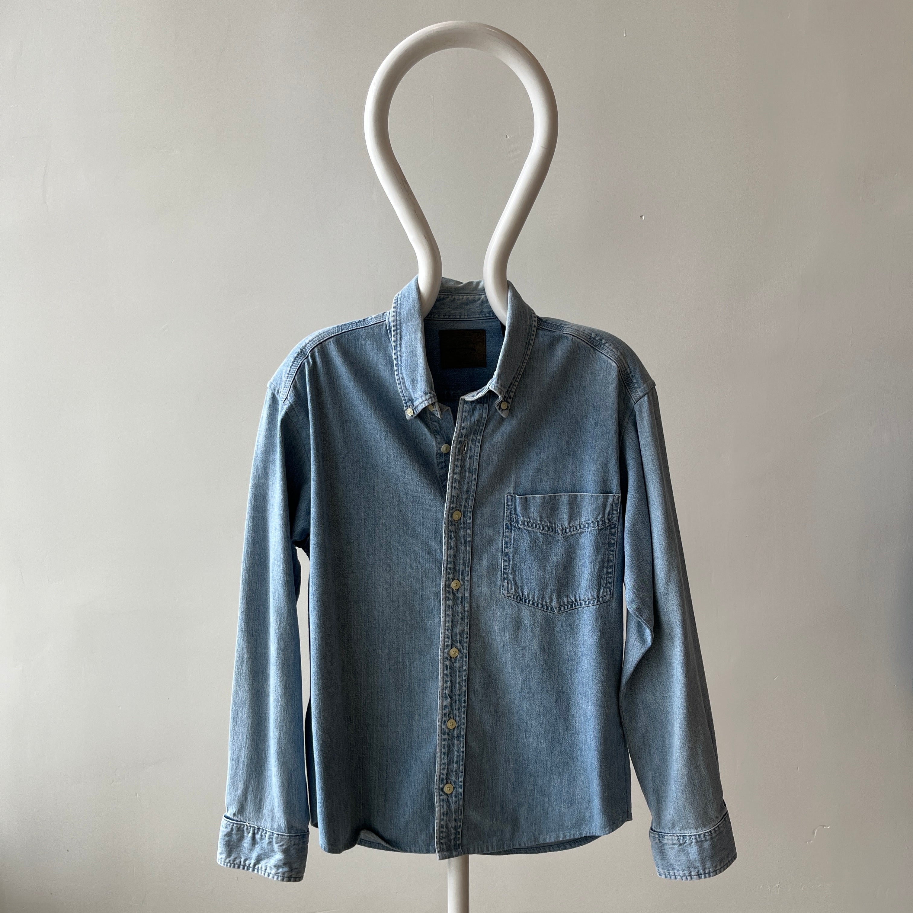 1990s Gap Button Down Denim Dad Shirt - THIS