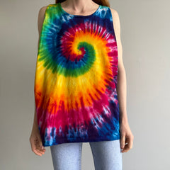 1980s Tie Dye Cotton Tank Top