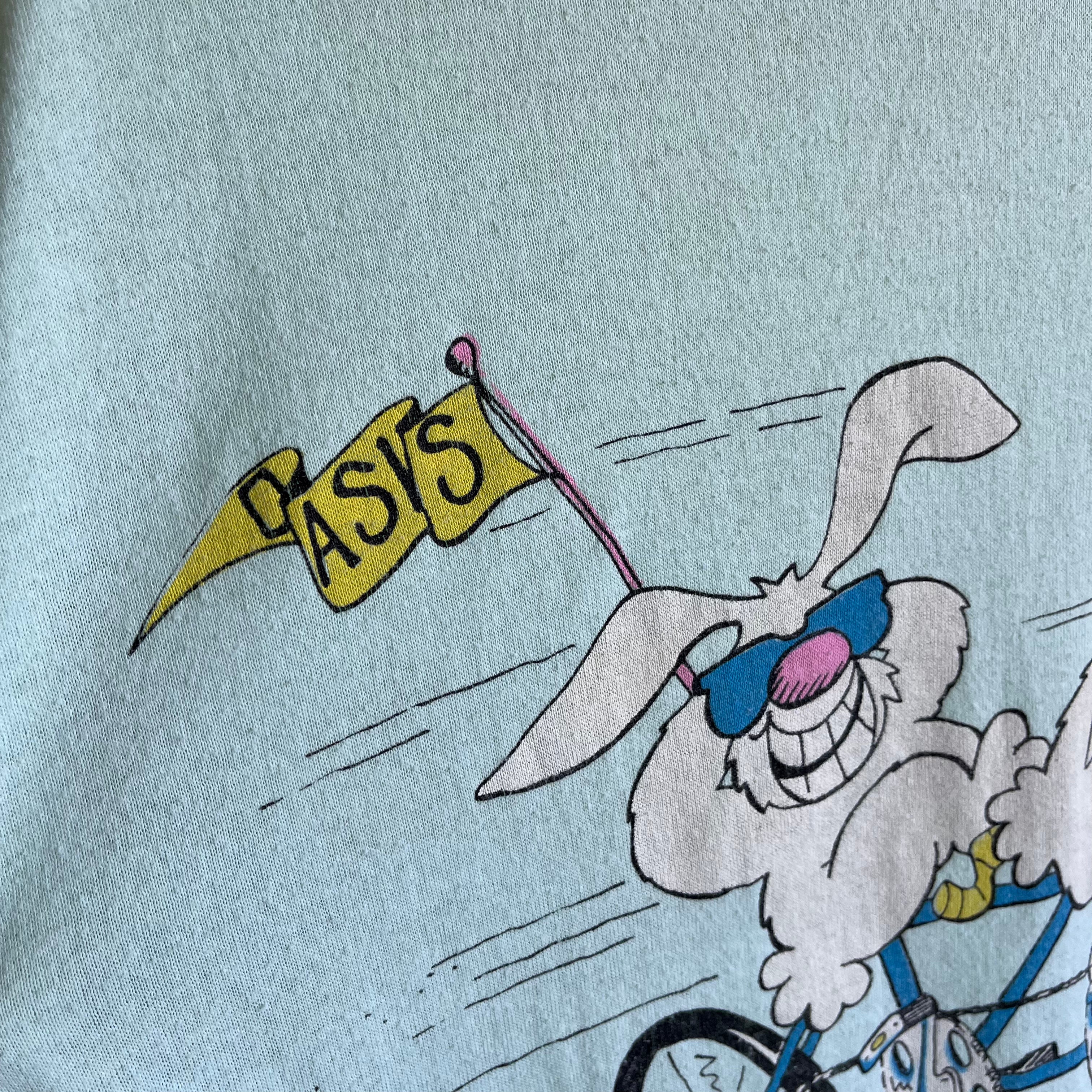 1985 Raleigh (?) Oasis Bike Front and Back T-Shirt - THE BACKSIDE!