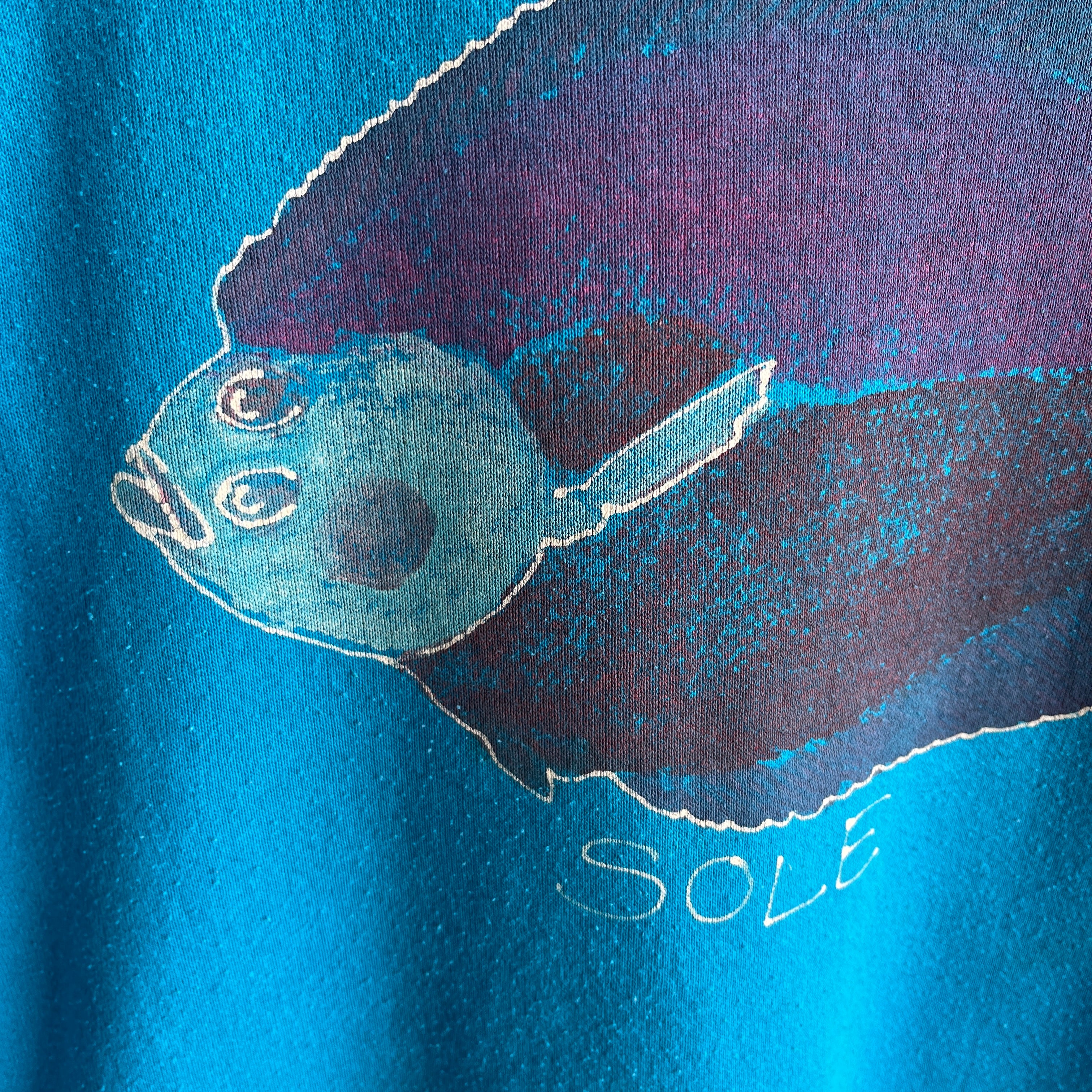 1980s DIY Sole Fish Sweatshirt - Oh Hi