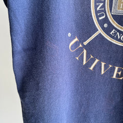 1980s Sun Faded Oxford University Cotton T-Shirt