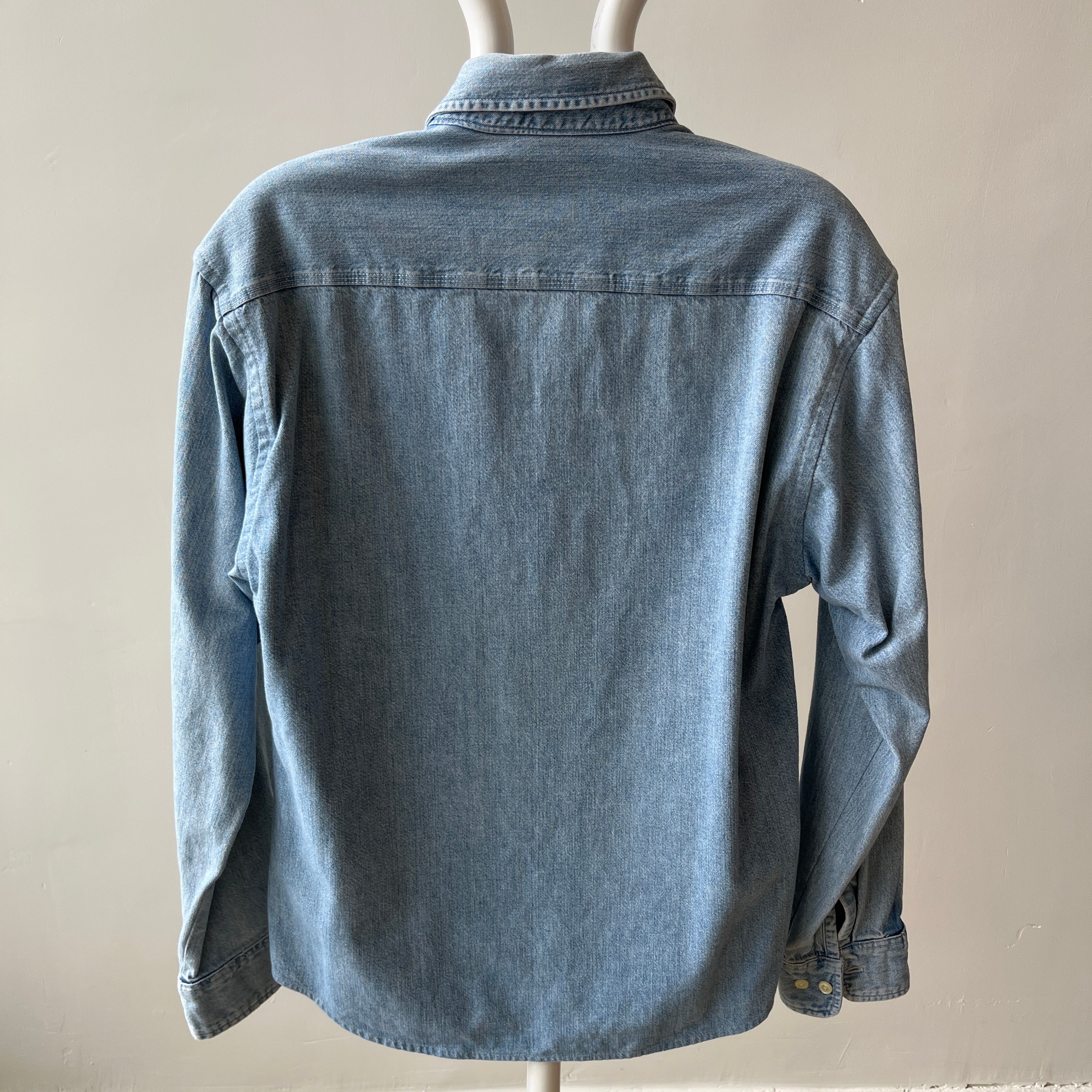 1990s Gap Button Down Denim Dad Shirt - THIS