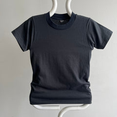 1980s Blank Black T-Shirt by Screen Stars (Child's Size XL)