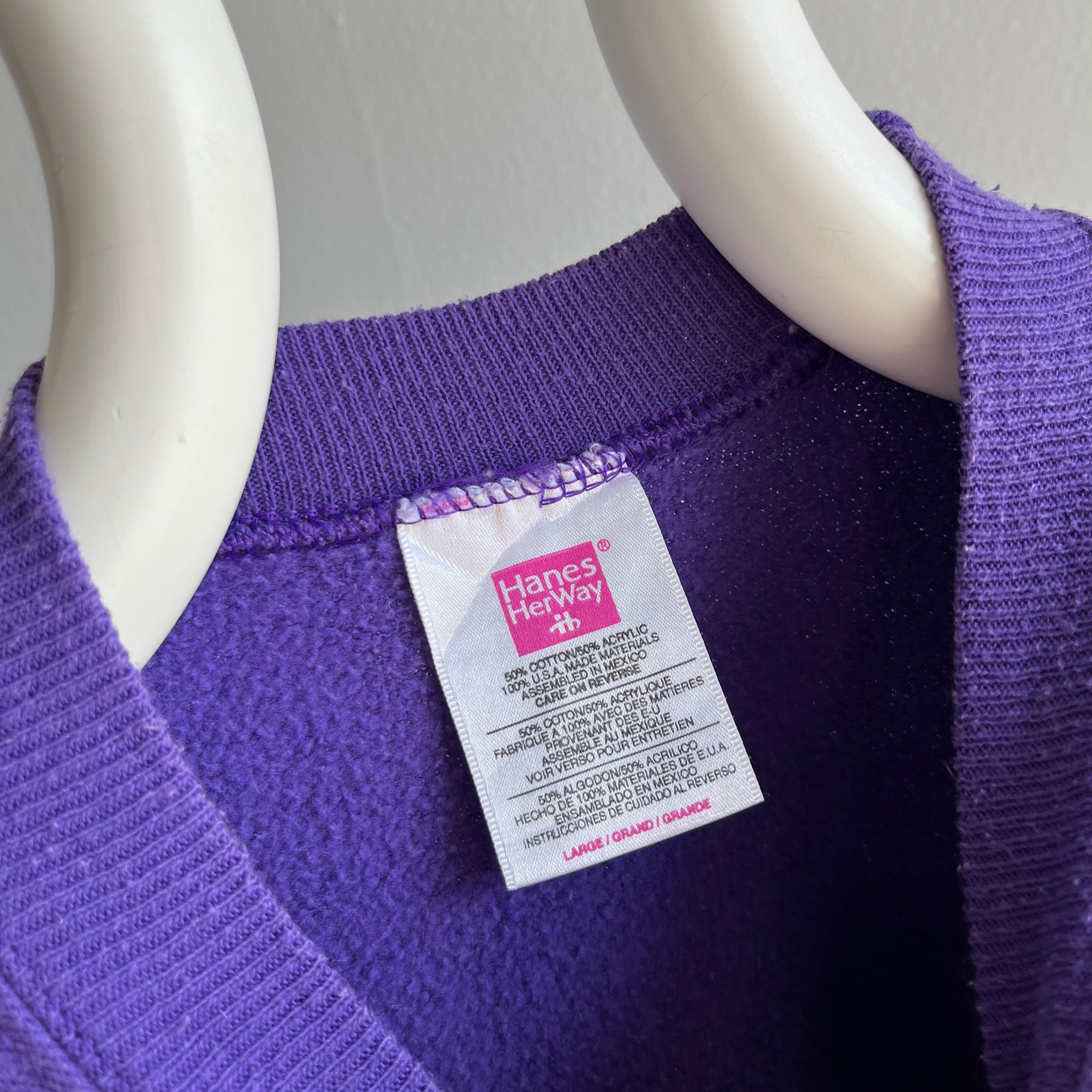 1990s Purple HHW Raglan Sweatshirt