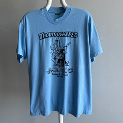 1980s Thoroughbred Music Tampa and Sarasota T-Shirt by Screen Stars