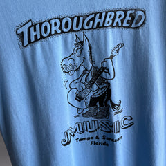 1980s Thoroughbred Music Tampa and Sarasota T-Shirt by Screen Stars