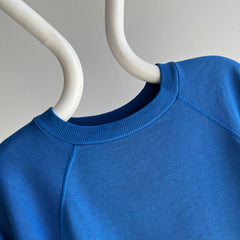 1980/90s Thinned Out Dodger Blue Raglan by Hanes