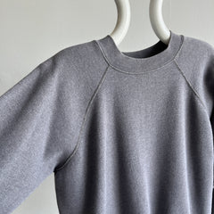 1980s Deep Gray Mended Cuff Sweatshirt by Pannill