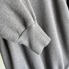 1980s Deep Gray Mended Cuff Sweatshirt by Pannill