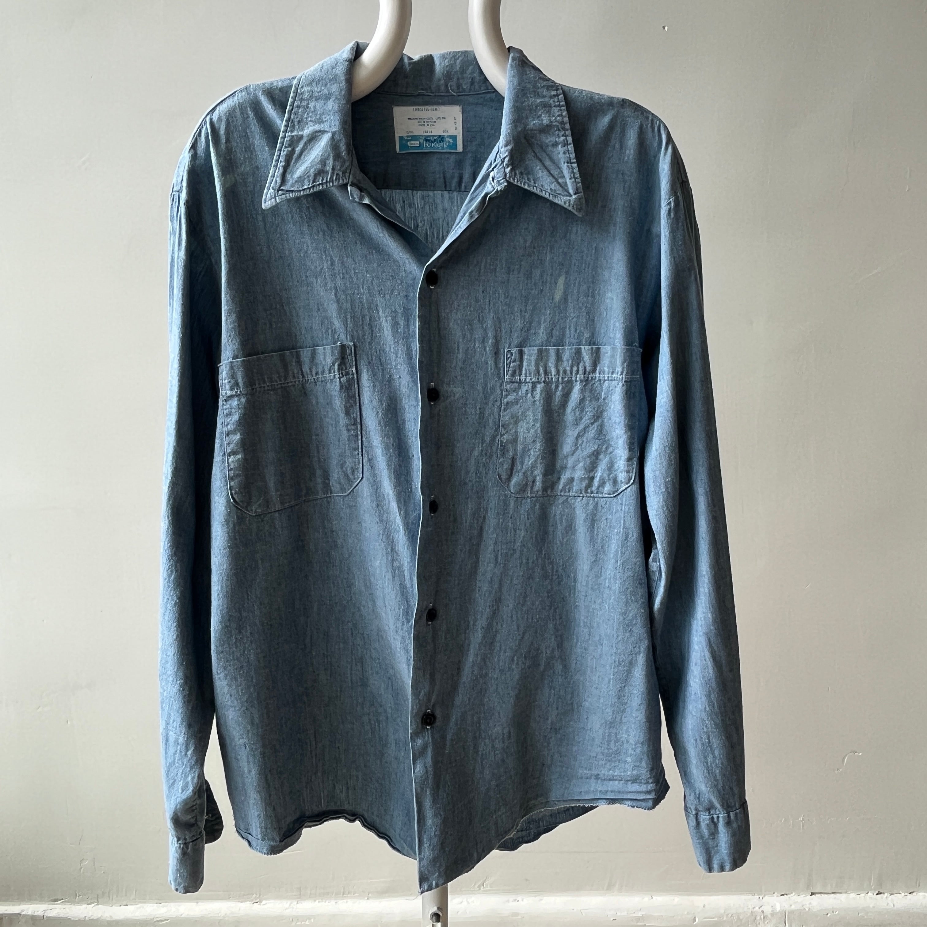 1970/80s Sears Light Denim Workwear Shirt